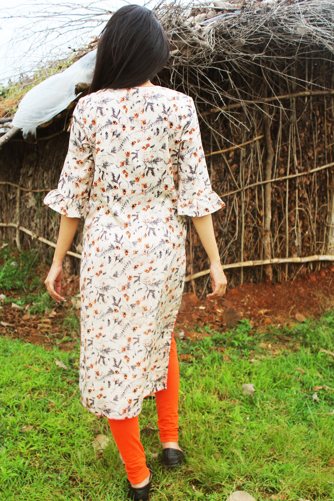 Beautiful Floral Print Rayon Kurta