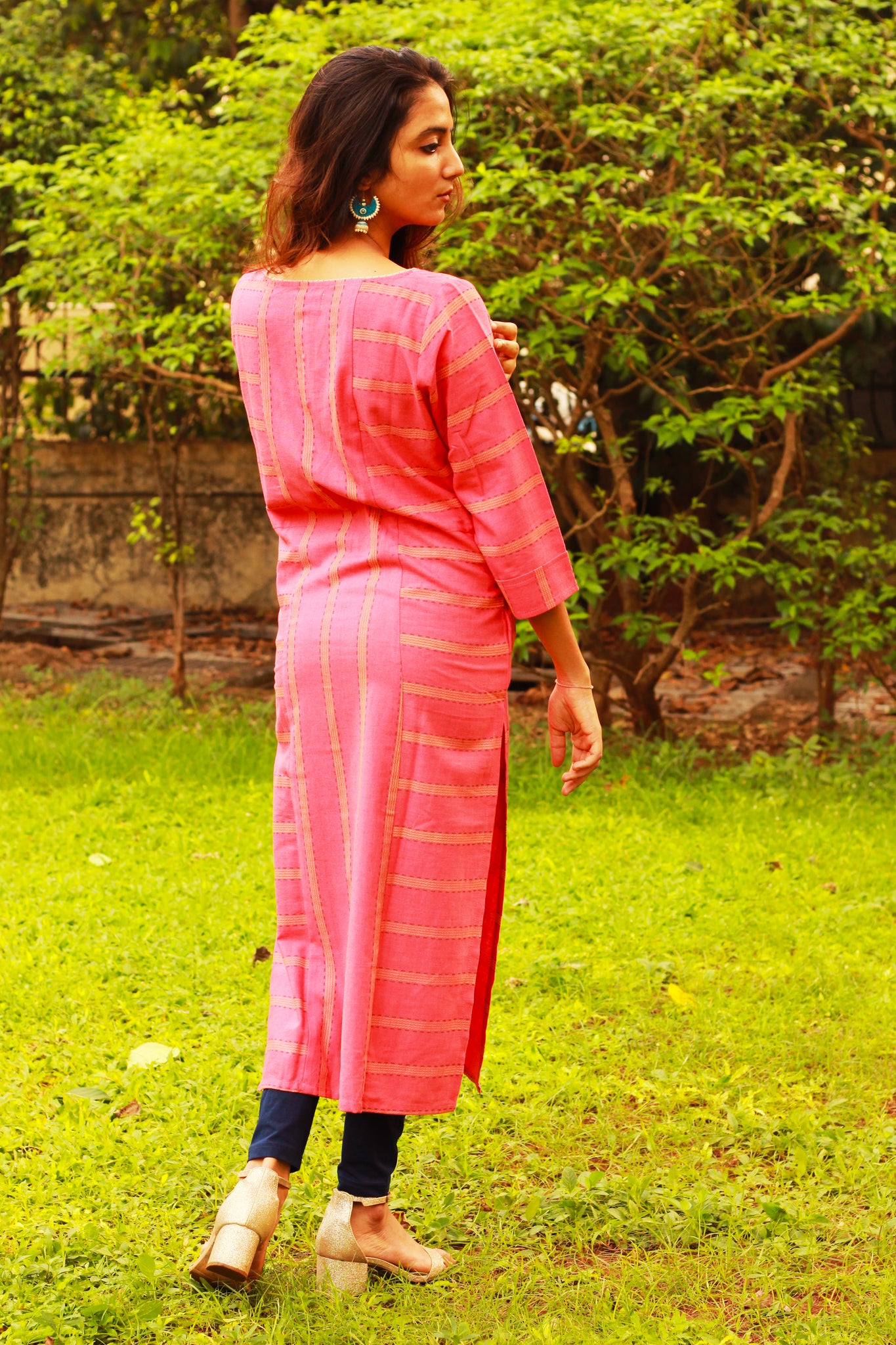 Cotton Dobby Straight Fit Kurta