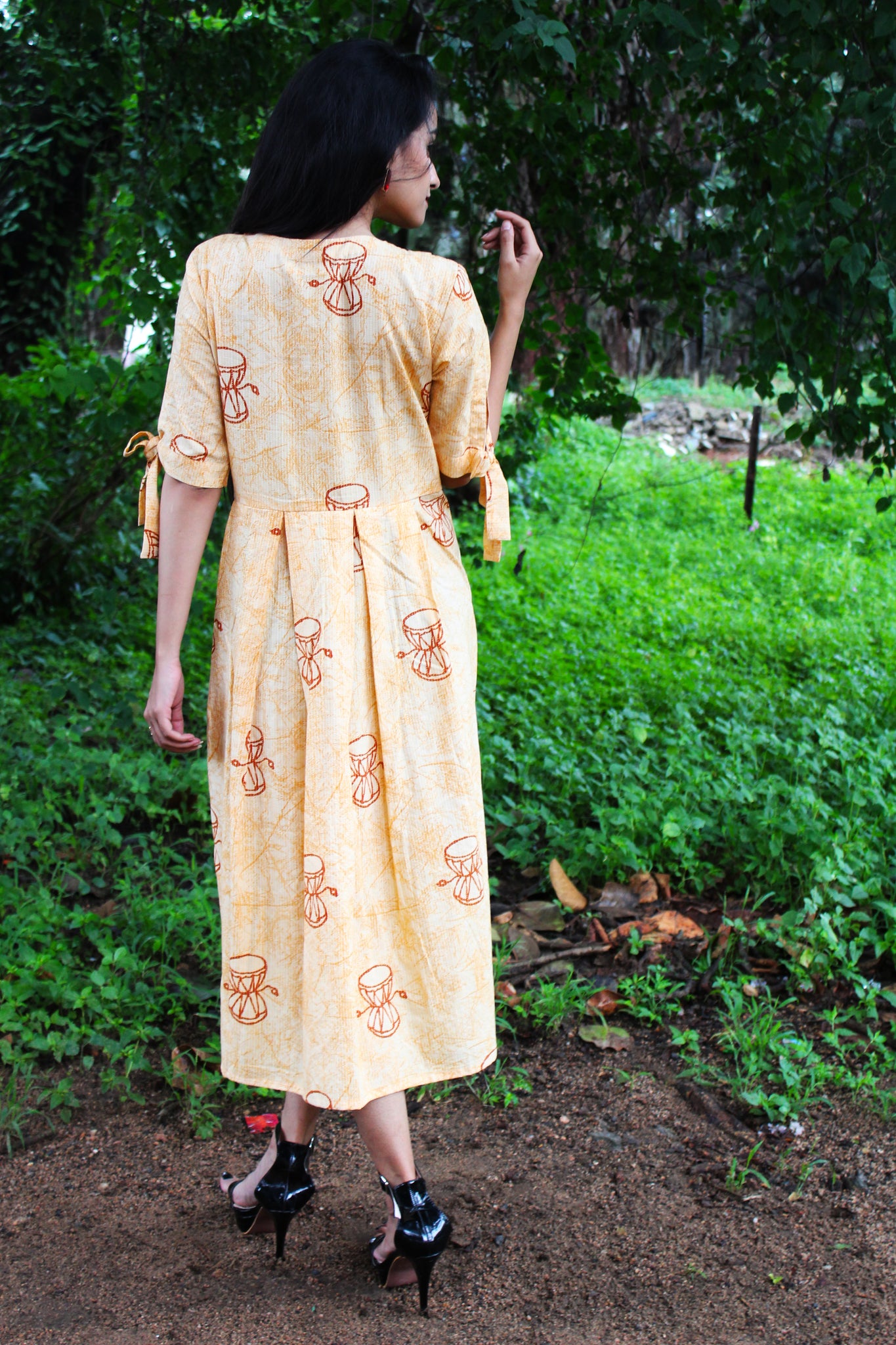 Dumroo Print Ruffle Dress
