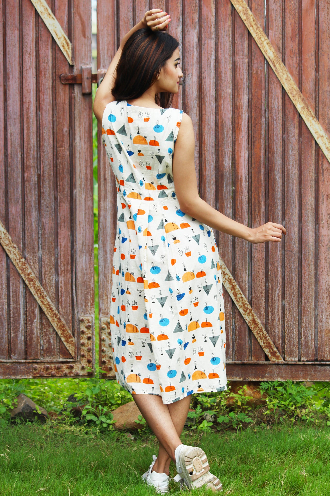 Fun Print Cotton Dress