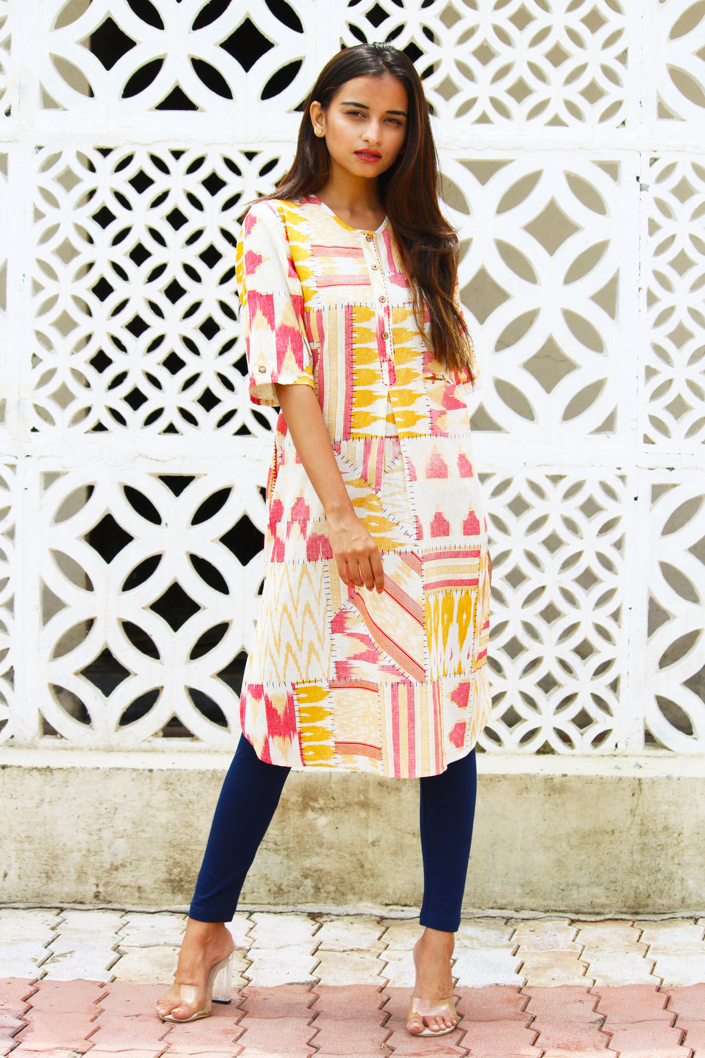 Geometric Digital Print Kurta