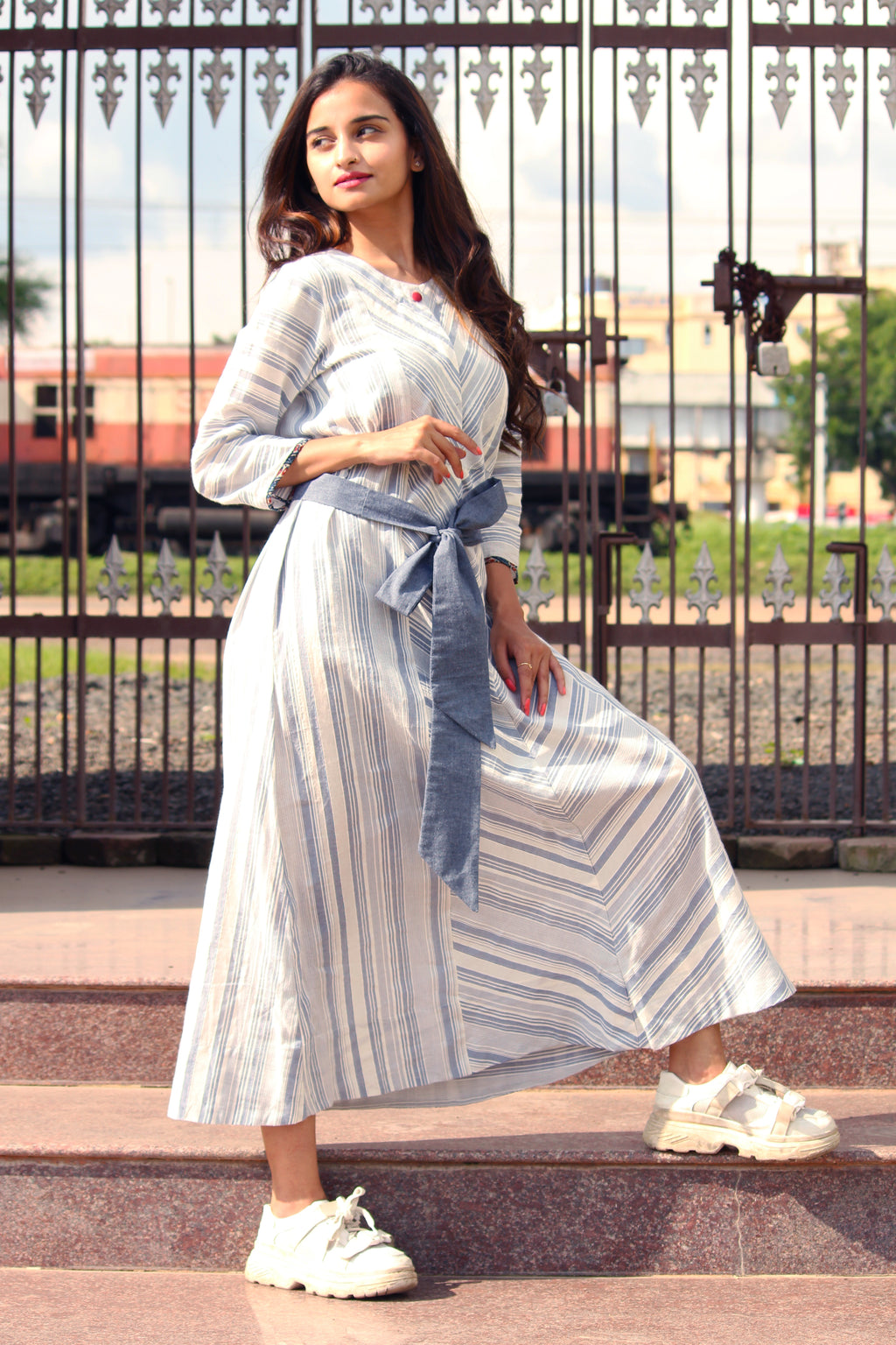 Yarn Dyed Stripe Dress