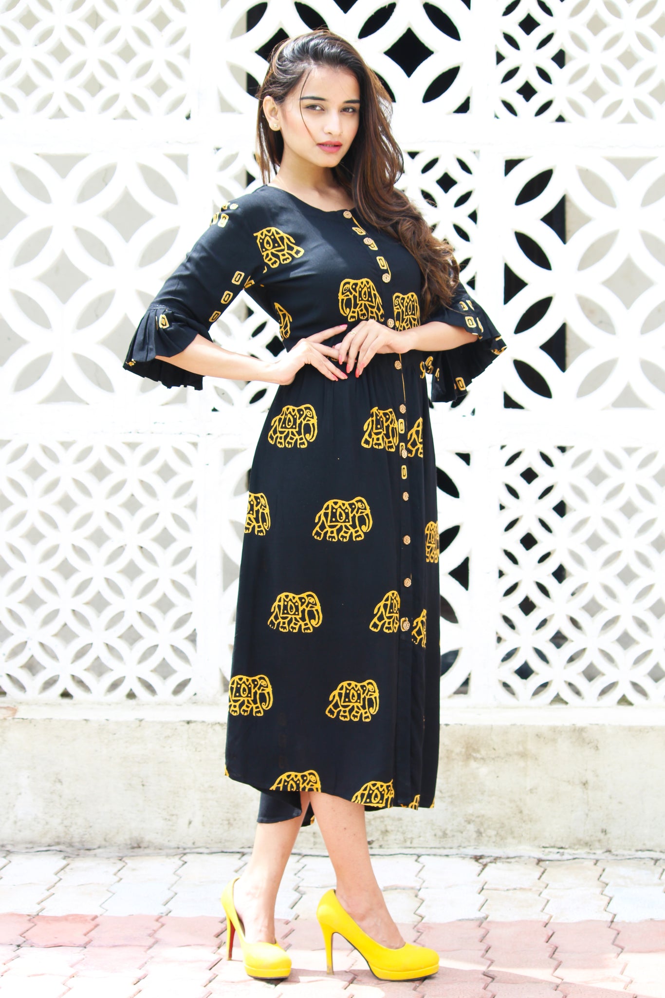 Batik Print Rayon Dress