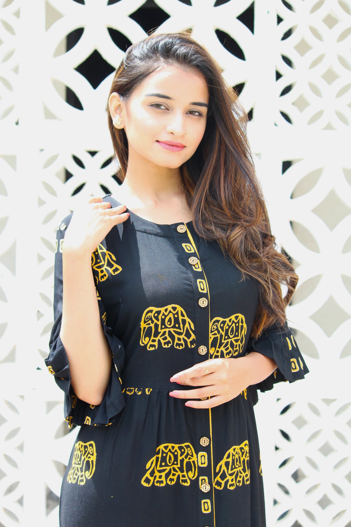 Batik Print Rayon Dress