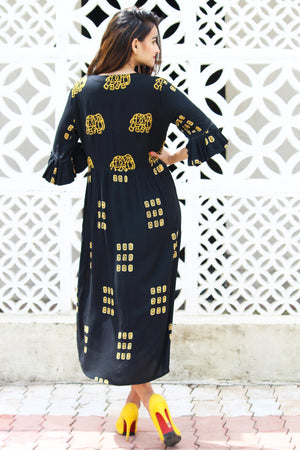 Batik Print Rayon Dress