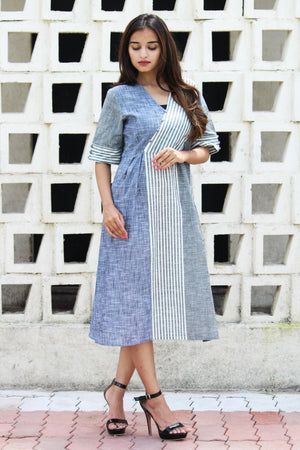Grey Yarn Dyed Dress