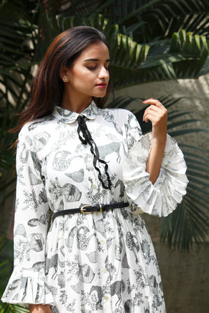 Valentino Print Maxi Dress