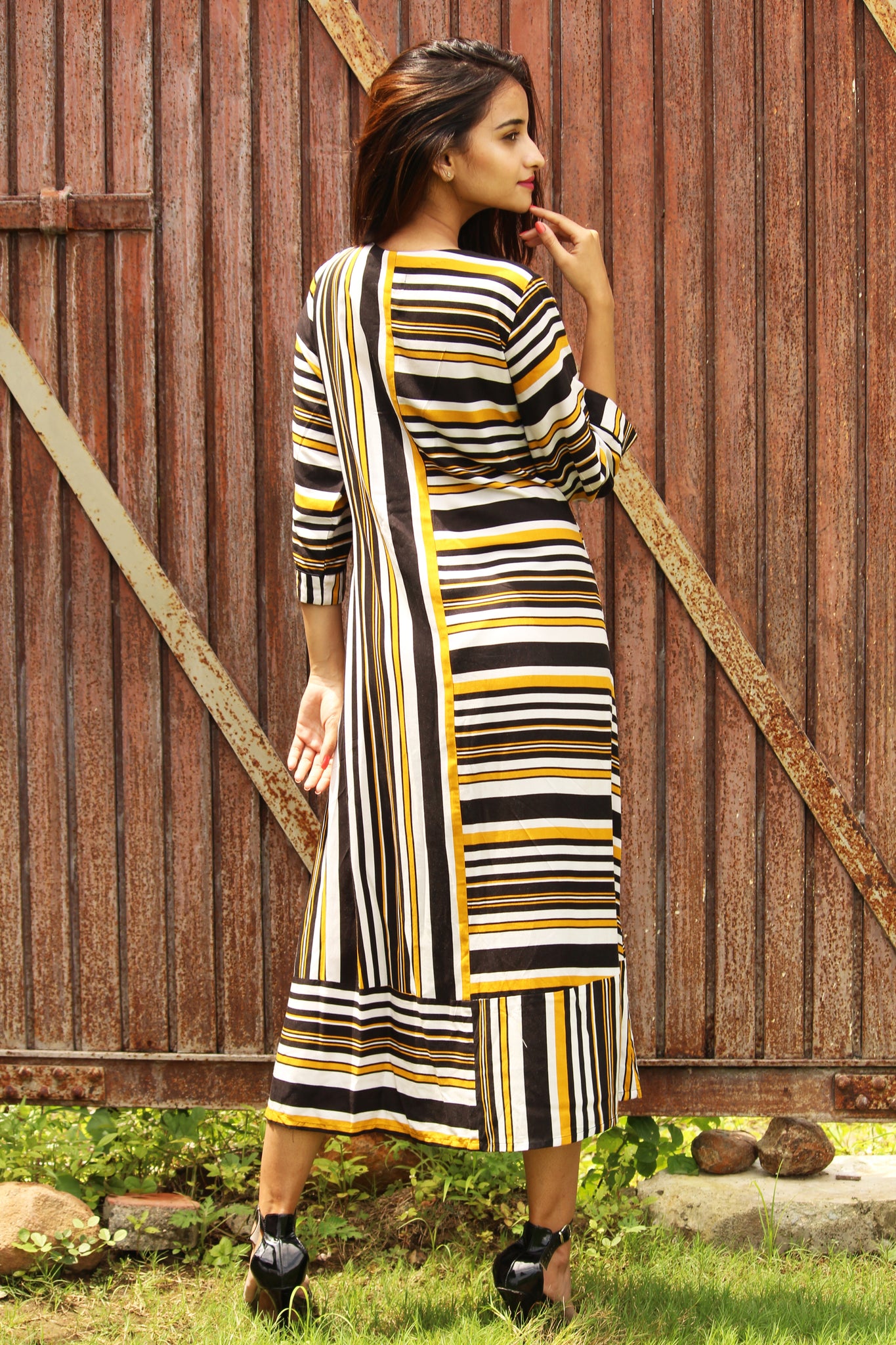 Modern Stripe Dress