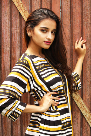 Modern Stripe Dress