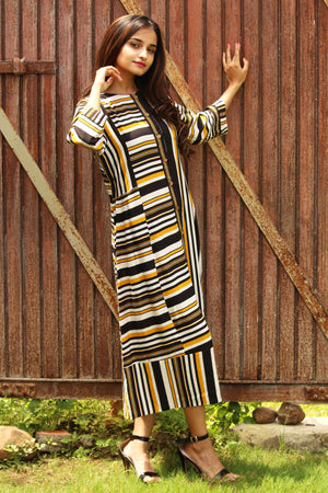 Modern Stripe Dress