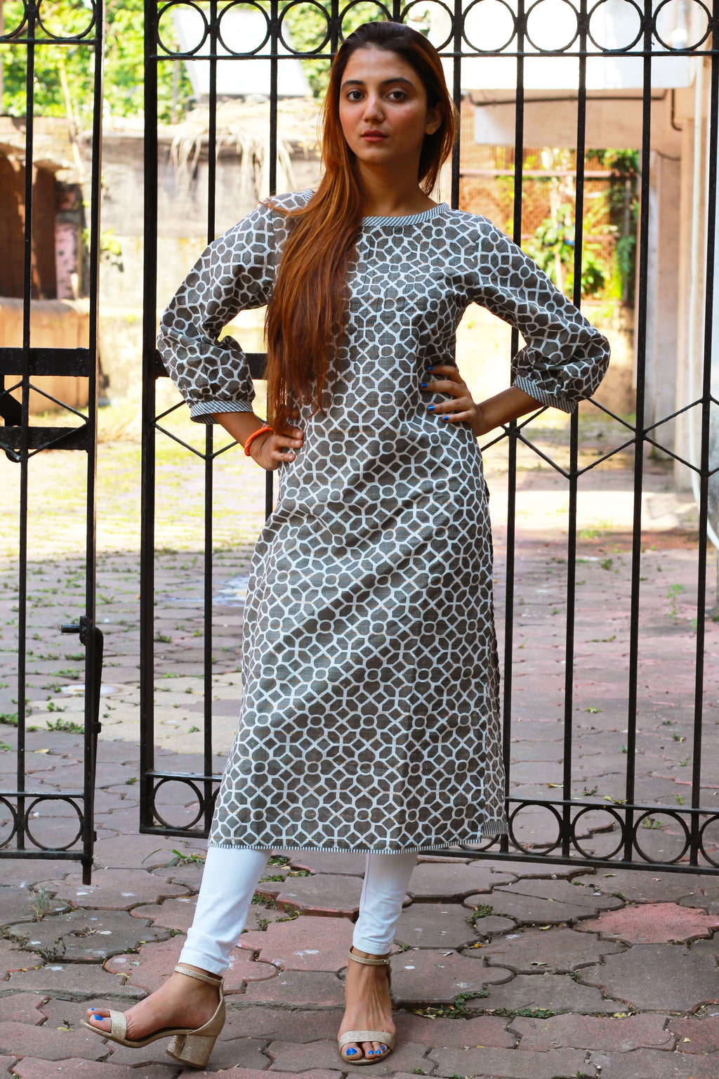 Moroccan Print Kurta