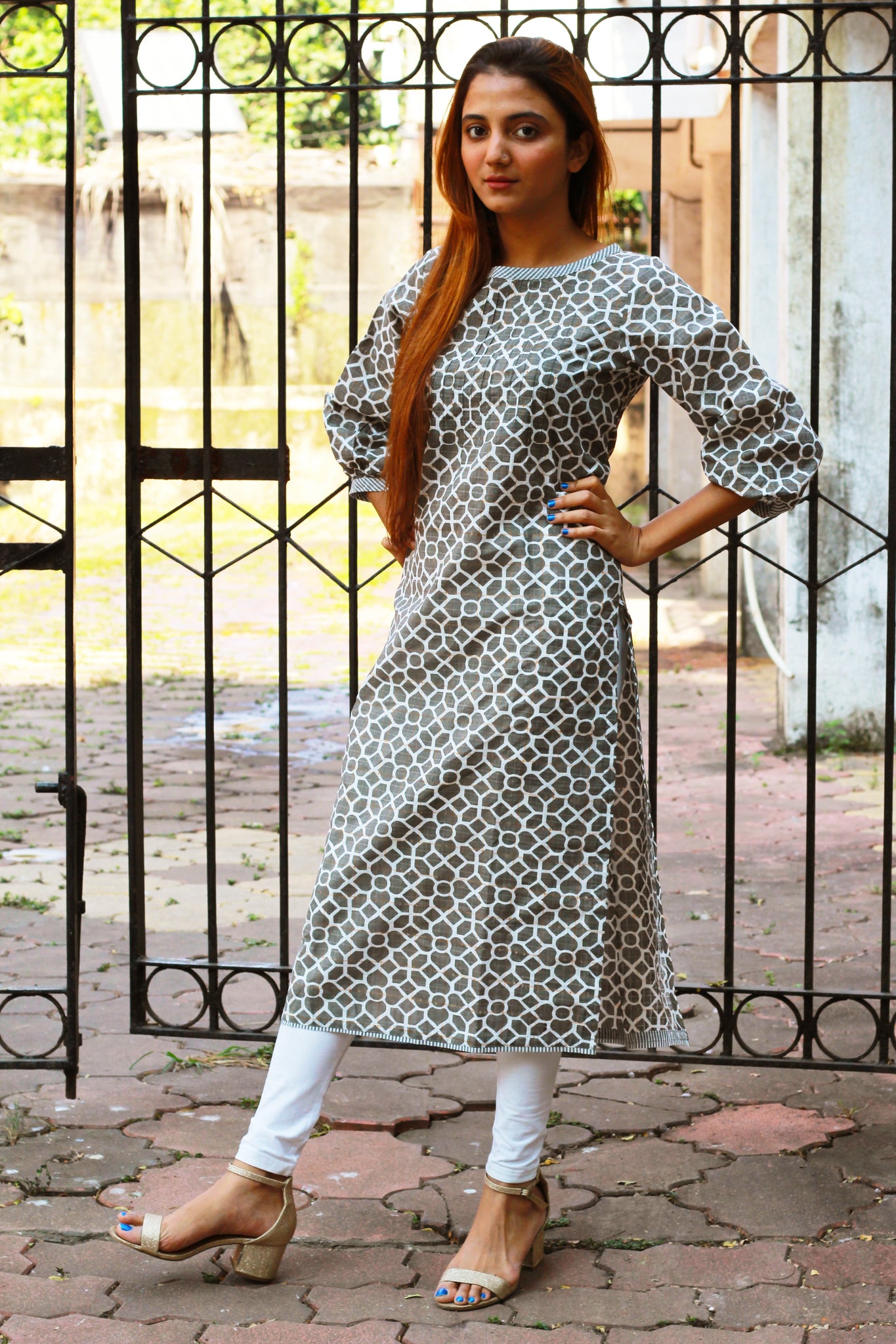 Moroccan Print Kurta