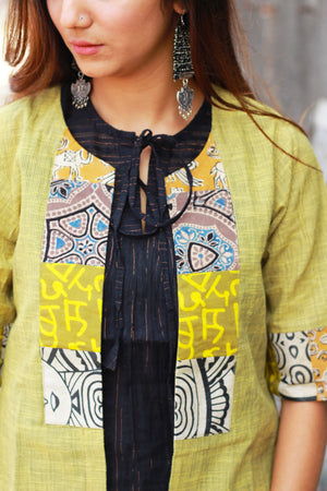 Stripe Jacket And Top Set