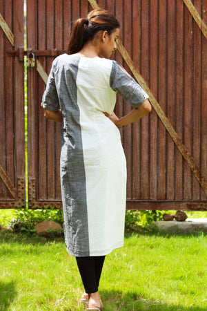 Yarn Dyed Placement Stripe Kurta
